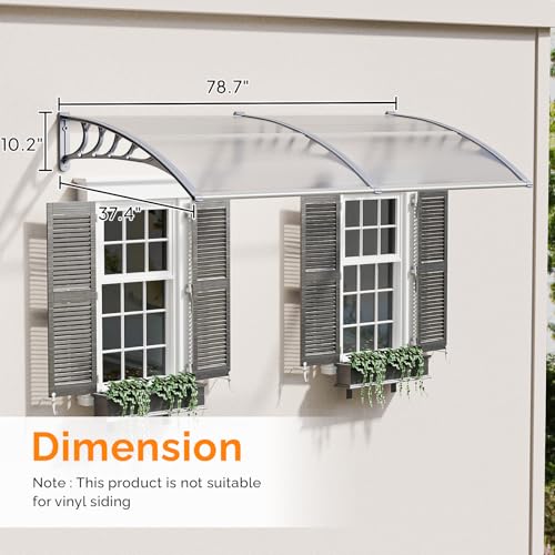 image for VINGLI Window Awning Door Canopy, 40