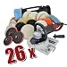Produktbild Kingbarney XL Profiset - Poliermaschine/Schleifmaschine inkl. Koffer 1500 Watt Set 2 + Polierschwamm Zubehörset - 26 Teile - Polierer - Auto polieren
