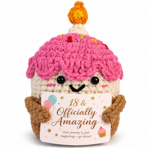 18th Birthday Crochet Cake keepsake