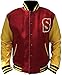 Produktbild Crows Smallville Clark Varsity Letterman Bomberjacke aus Wolle Gr. XXL, rot