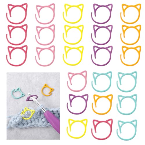 24 Stück Maschenmarkierer Stricken Maschenmakierer Häkeln...