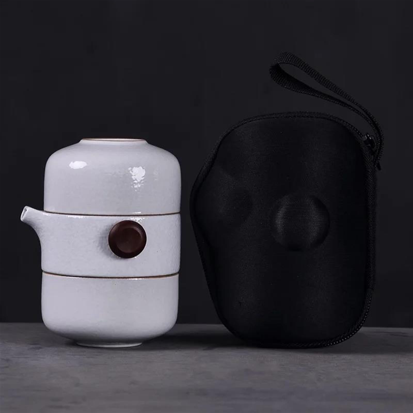 Czajniki Japońskie ceramiczne czajniczki Filiżanki do herbaty Ręcznie robiony przenośny zestaw do herbaty podróżnej i biurowej Porcelanowy zestaw do herbaty Przenośny zestaw do herbaty
