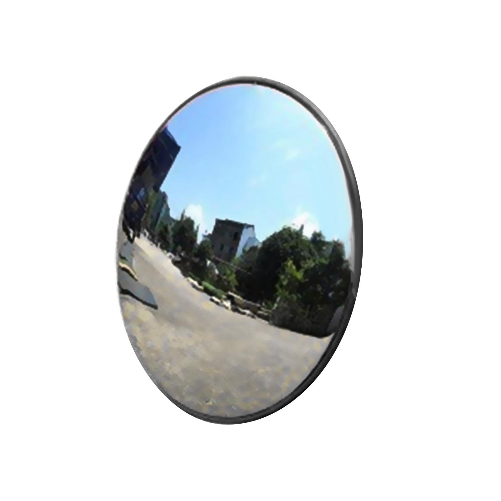 Miroir Convexe De Sécurité 30 Cm - Angle Mort, Extérieur/Intérieur, Vue 220°, Support Réglable