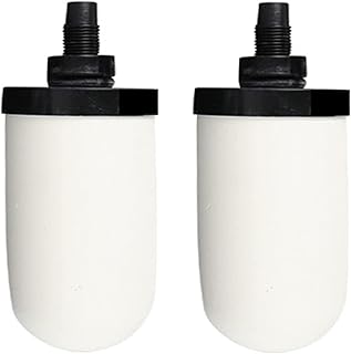 2er-Pack 5-Zoll-Keramik-Wasserfilterkerzen, 5-Zoll-Wasserfilter-Ersatzfilter, mit Aktivkohle, für Schwerkraft-Wasserfiltersystem auf der Arbeitsplatte