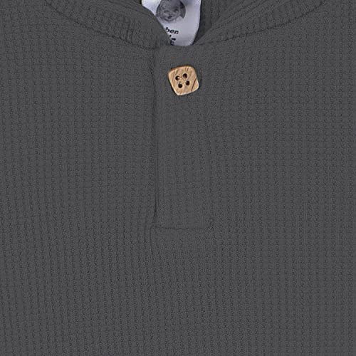 Gerber Baby Boys Toddler 2-Piece Waffle Hooded Top & Jogger Set, Grey, 18 Months - image 5