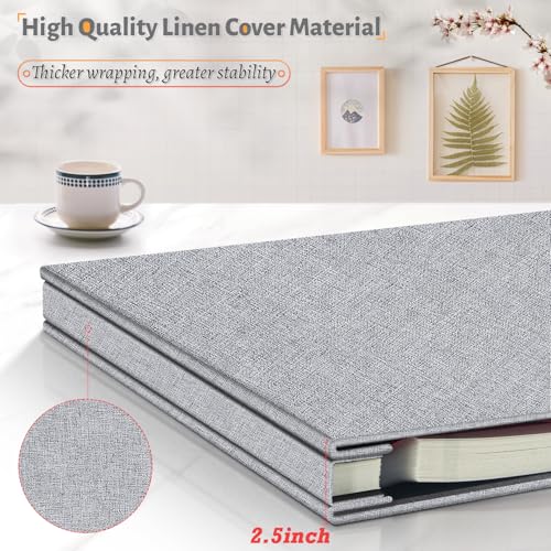 Image of Artfeel Photo Album Self Adhesive Scrapbook,120 Pages Large Photo Book for 4x6,5x7,8x10 Pictures,DIY Album for Baby Wedding Family Travel Birthday,with Metallic Pen and Scraper