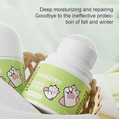 Generisch Balsam für die Ballen von Hunde, 30ml Pflegeöl für rissige Hunde, Natürliche Krallenpflege für Katzen bei rissigen