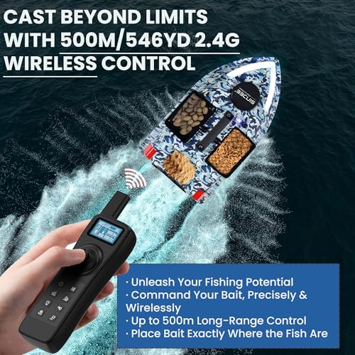 Image of RC Bait Boat, GPS Bait Boat with Sonar, Fishing Bait Boat,