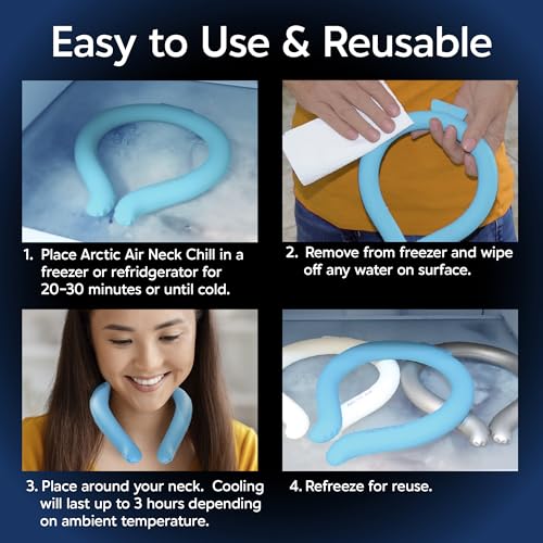 image for Arctic Air Neck Chill, Neck Cooling Tube, Hands Free Cooling, Quick Fr