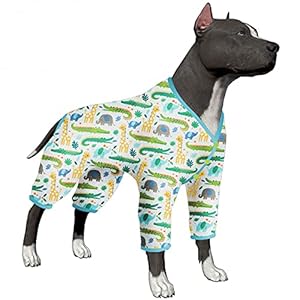 Lovinpetlargedogbodysuitlightweightstretchyfabriccrocodileinthejungleprintdogjumpsuitpetuvprotectionshirteasytowearadorablebigdogclothesmedium Urban Country Home Decor Lovinpet large dog body suit lightweight stretchy fabric crocodile in the jungle print dog jumpsuit pet uv protection shirt easy to wear adorable big dog clothesmedium urban country home decor