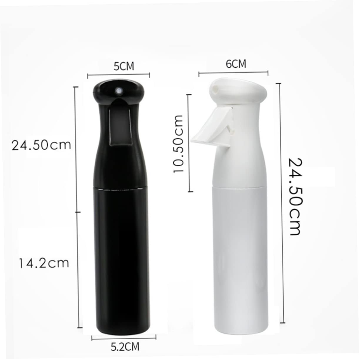 Healvian 3 Stück-pack Sprühflasche aus Glas für Friseursalon mit Großem Fassungsvermögen Modernes Design und Spülmaschinenfest für Büro und Salon