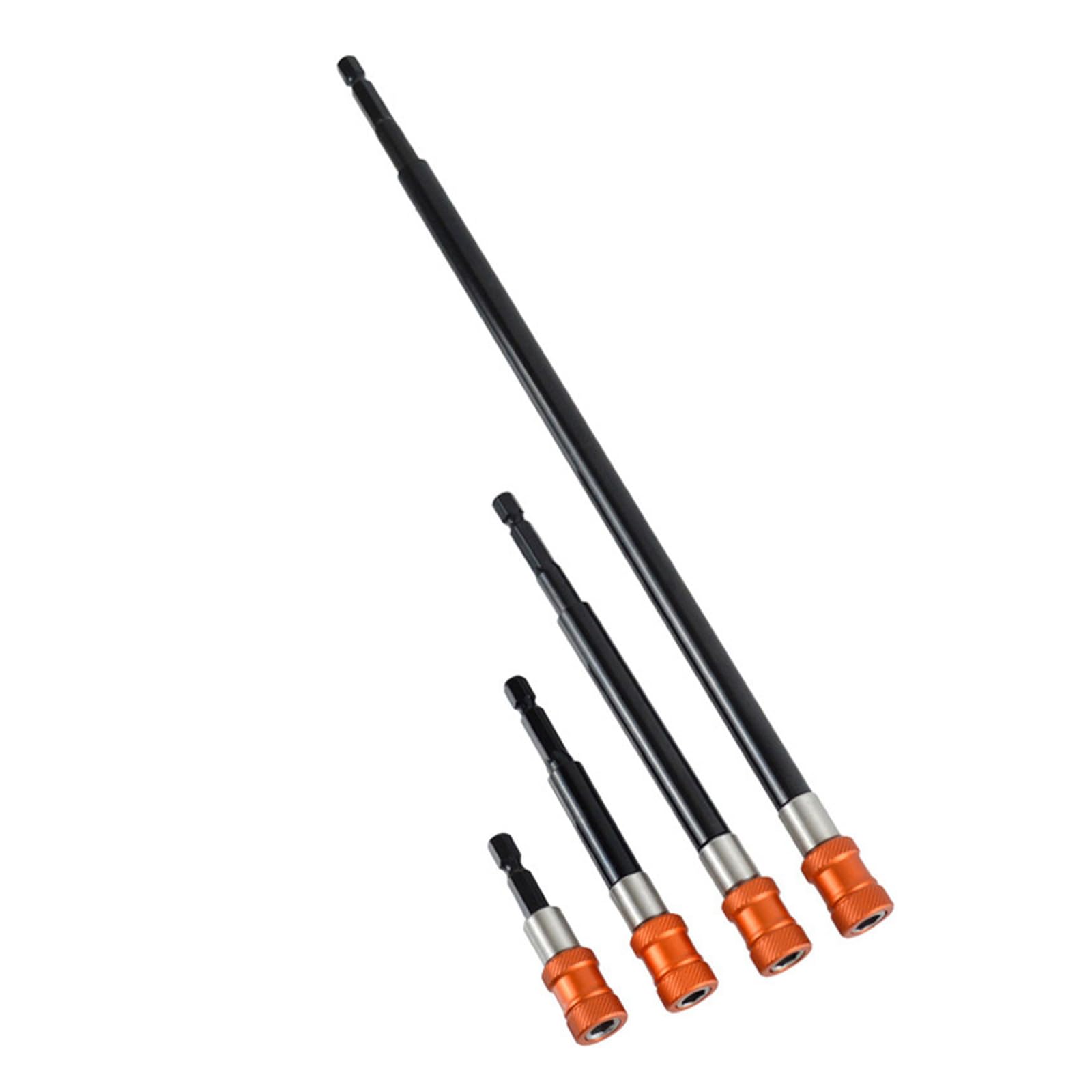 4Pcs Hexagonal Handle Bit Holder Rod 60/100/150/300mm 1/4inch Electric Tool Ergonomic Hexagonal Bit Extension