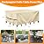 POMER Rectangular Patio Furniture Covers-Outdoor Furniture Covers Waterproof,600D Table and Chairs Cover for All-Weather Protection 90L X 64W X 28H Inch Beige