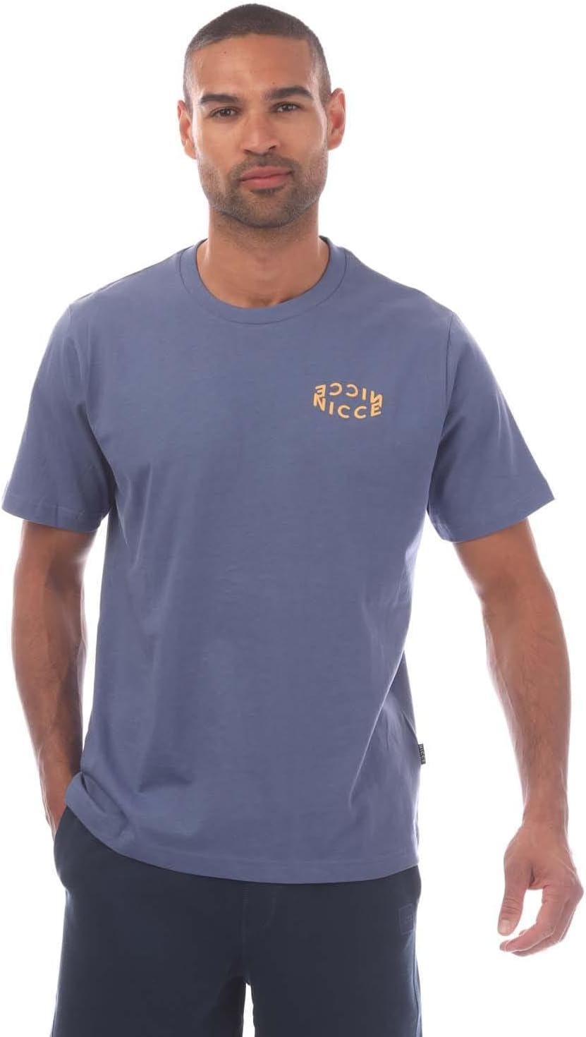 Nicce Men's T-Shirt Tanetta Logo Blue