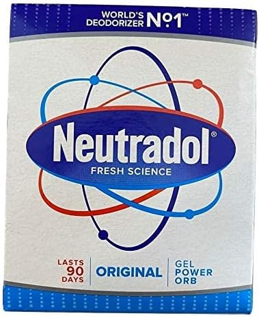 Neutradol Gel Power Orbs x 3 Orbs. 1x Super Fresh, 1x Fresh Pink, 1x Original for Clean, Fresh Air at Home and at Work