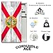 CornholeAce Florida State Flag All Weather Pro Cornhole Board Set - Waterproof 4x2 Regulation Size, Made in USA, Triple Wide Legs, 3/4