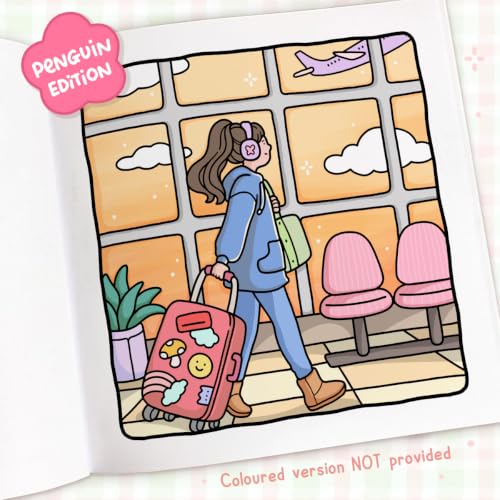 Image of Girl Moments: Coloring Books for Adults by Coco Wyo | Cute Girl Coloring Pages, Self-Care Daily Moments, Stress Relief & Relaxation: A relaxing and cosy colouring book from the bestselling author