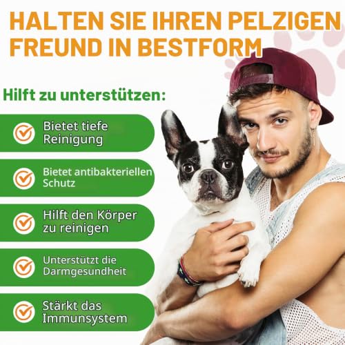HEXIN Wurmkur Hund 60ml, Entwurmungsmittel für Hunde mit Probitika, Vorbeugung von Parasiteninfektionen, Fördert Einen Gesunden Darm… – Ansicht 4