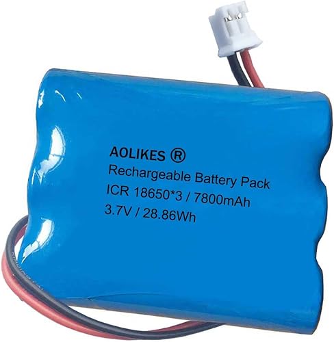 Miniatura 1 de XINLANTECH Batería recargable de iones de litio de 3.7 V 6600 mAh 24.42 Wh para sensor Simplehuman Espejo de maquillaje ST3026 BT1080 Reemplazo de