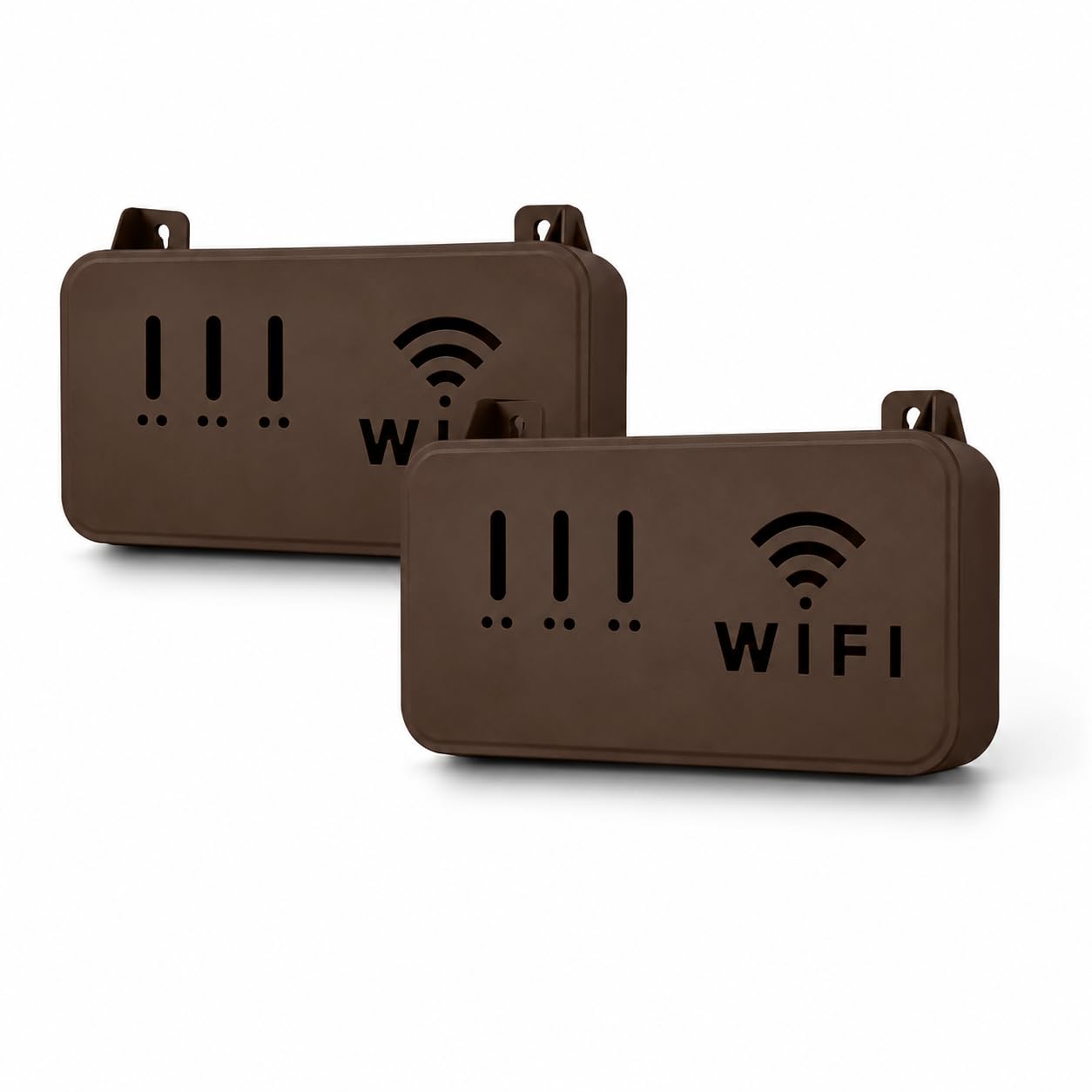 Nurmantras Router Wall Mount Shelf, WiFi Holder Stand with Adhesive & Screw Fixing, Cable Management Storage Rack, Wall Mounted Organizer for Modem, Set Top Box & Accessories (Brown) (2)-image-37