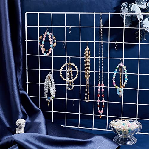 PandaHall 100 stücke 304 Edelstahl S Haken Erkenntnisse, 27mm Hängende Haken Aufhänger Silber Metall S Haken für Küche Work Shop Bathroo Garten Festival Dekoration