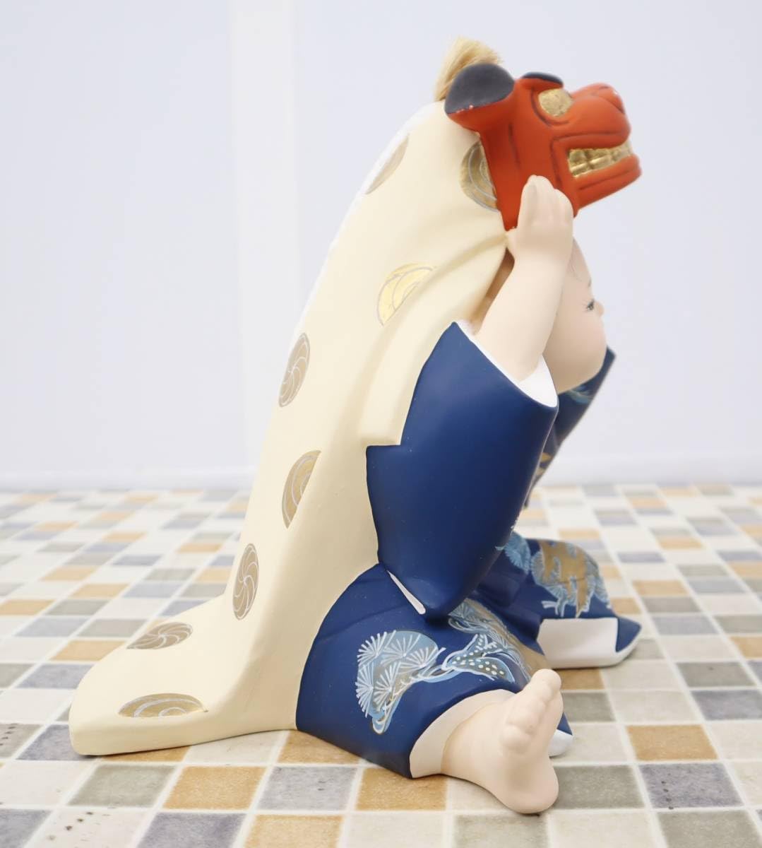 Amazon | 日本人形伝統工芸高さ約25.5cm｜博多人形藤久寿夫作陶器製