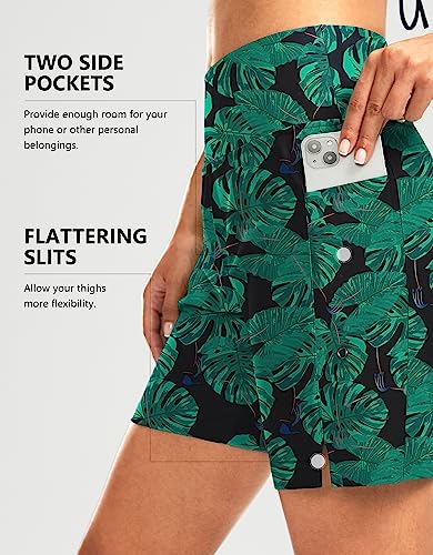 Image of G Gradual Women's 7 inch Long Swim Board Shorts High Waisted Quick Dry Beach Swimming Shorts for Women with Liner Pockets