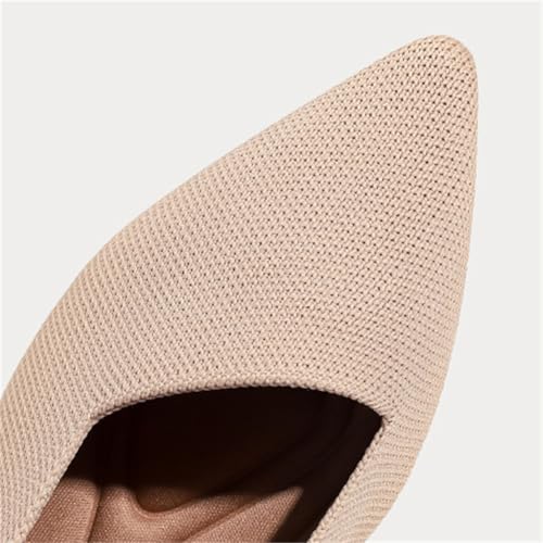 Pointed Toe Knit Ballet Flats for Women Mesh Knit Loafers Shoes Soft Memory Foam Flats Lightweight Dressy Loafers Shoes4