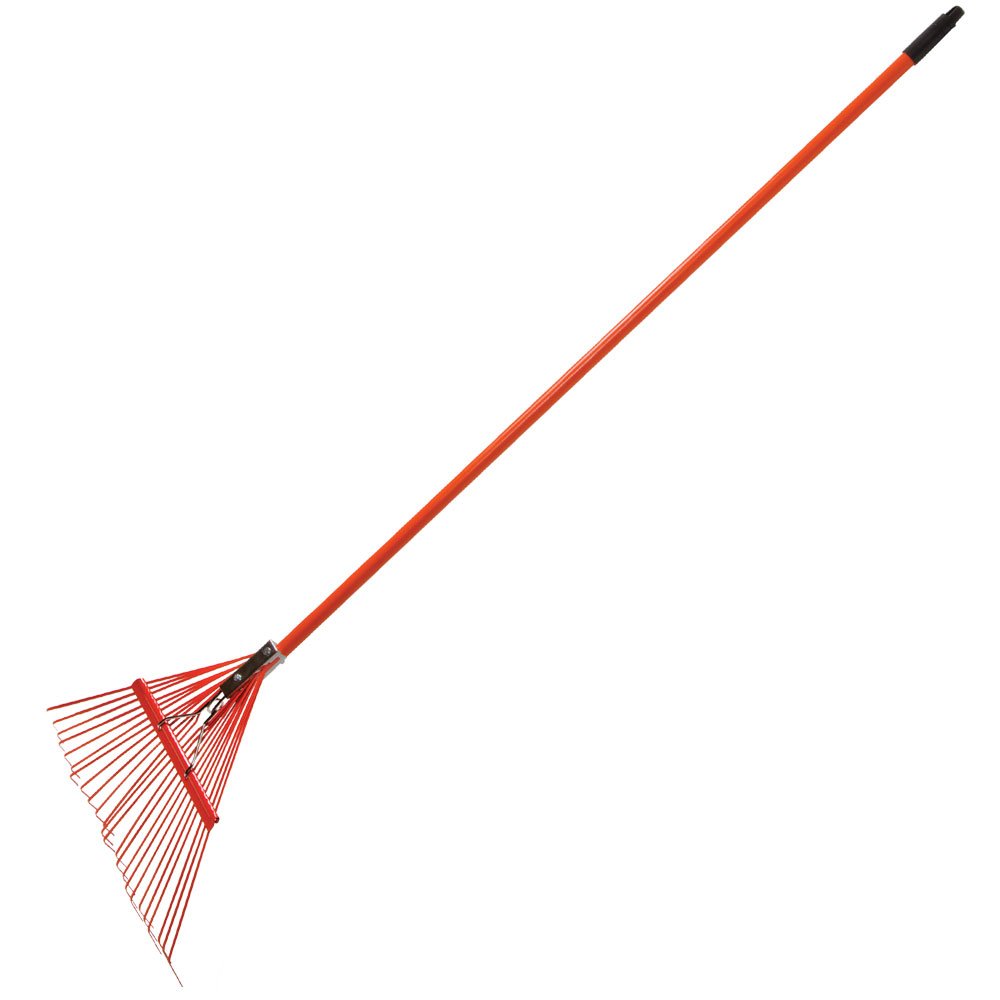 A.M. Leonard Spring Rake, 24 Inches/24 Tines, 54 Inch Length, TuffStrong Fiberglass Handle