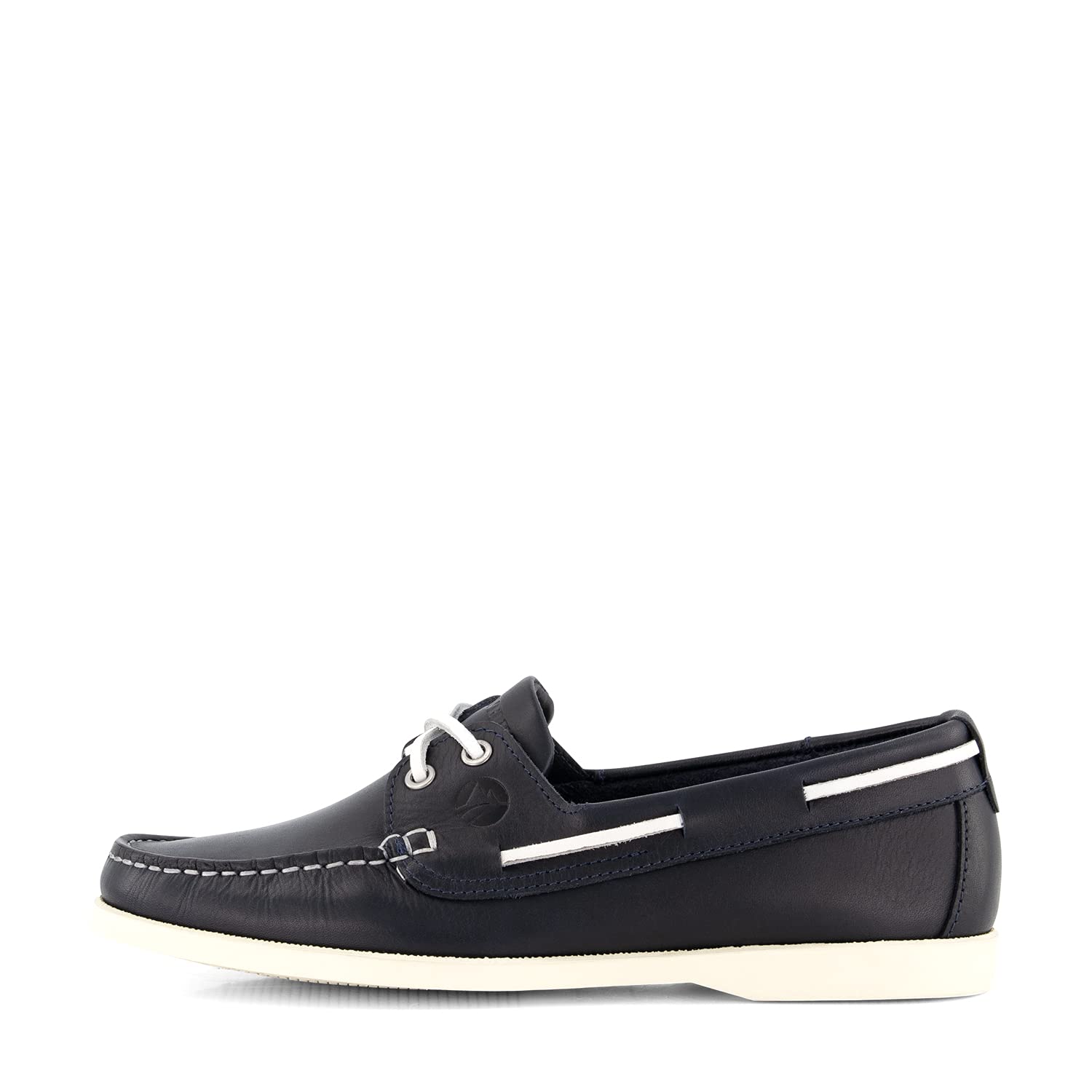 Travelin' Damen Exmouth Lady Slip On Nautical Leder Sommerschuhe - Blau