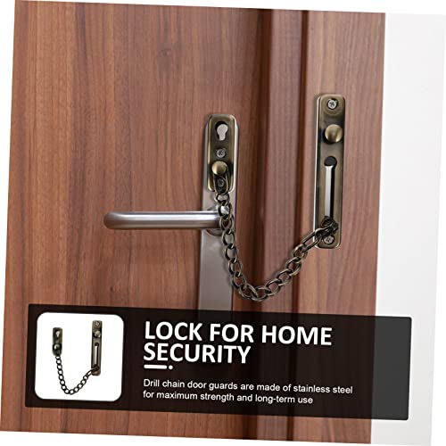 Cerradura de cadena Uonlytech de acero inoxidable para puerta 6