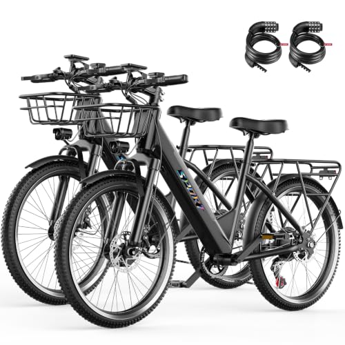 ASKGO Electric Bike for Adults - 1000W Peak Mountain E Bike with Basket image 2