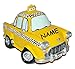Produktbild alles-meine.de GmbH XL Spardose Auto Taxi - incl. Name - Fahrzeug Sparschwein lustig witzig / stabile Sparbüchse aus Kunstharz - New York NYC Yellow Cab - Reisekasse Urlaub Reise