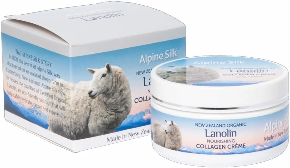 New Zealand Organic Lanolin Nourishing Collagen Cream.