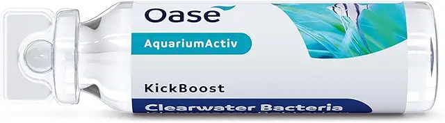 Oase KickBoost Klarwasser Bakterien 30 ml - Aquarium Reinigungskur gegen Fischgifte