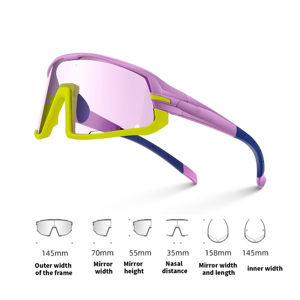 Fotochromowe okulary rowerowe do roweru szosowego okulary sportowe na świeżym powietrzu