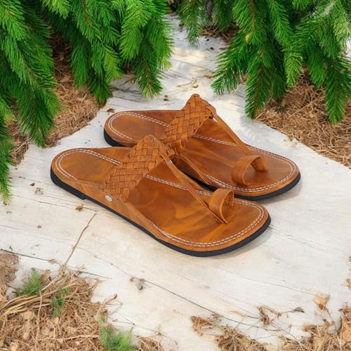 Image of DFR Ethnic Sandals For Boys Men, Comfortable Men's Rajasthani Slipper Chappals