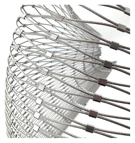 Filet de protection antichute inox 304 | Câble flexible pour balustrade balcon 1,2x2m
