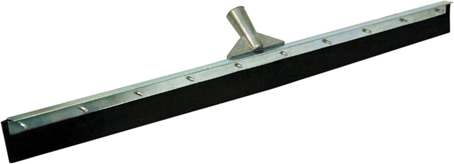 MARSHALLTOWN Asphalt Squeegee, 36 Inch Neoprene Curved Blade, 60 Inch Wood Handle, Spread Sealer Over Asphalt, Reversible, RED700248