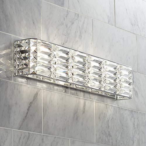 Possini Euro Design Vivienne Modern Wall Light Chrome Silver...