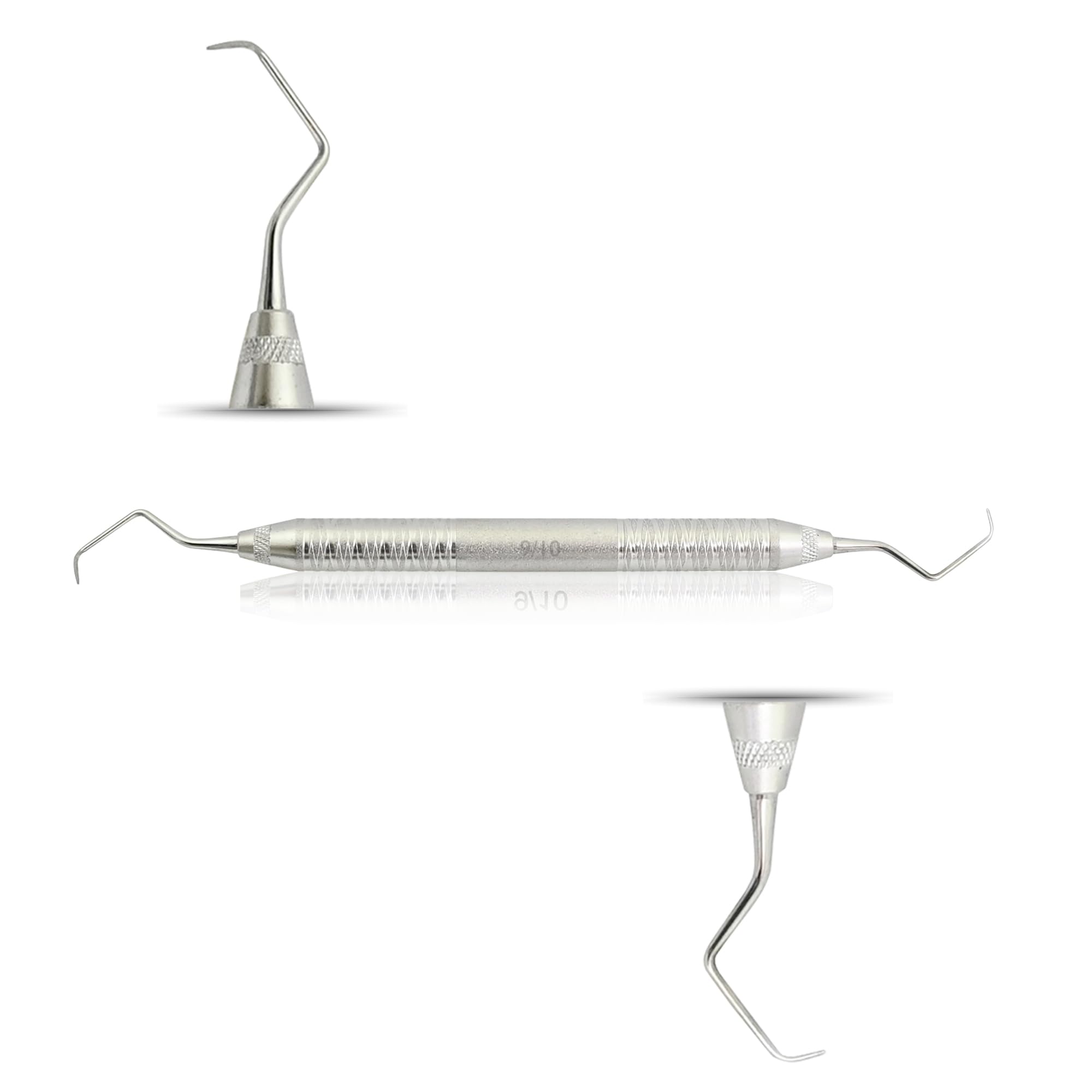 MASTERYD Gracey Dental Periodontal Curettes 9/10 Double Ended Tips Special Hollow Handle Stainless Steel Dental Veterinary Instruments for Scaling, Root Planning, and Periodontal Treatment