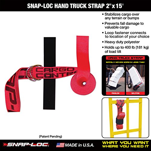 Hand Truck Strap 2"x15' (USA!) with Hook & Loop Storage Fastener - Thumbnail 2