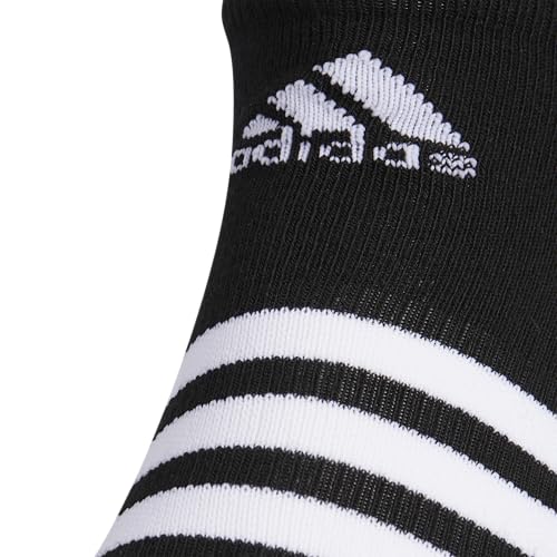 adidas Men's 3-Stripe No Show Socks with Arch Compression for a Secure Fit (3-Pair)3