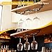 HEETHYCOOL Under Cabinet Wine Glass Rack/Stemware Holder, 15.35 inch Glass Storage Hanger Organizer, for Kitchen and Bar, 2 Pack (Black)
