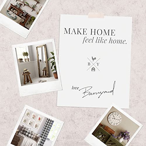 Barnyard Designs Home Tile Sign Wall Decor, Rustic Primitive Country Decorative Wall Art for Home and Kitchen 32" x 8” (HOME Brown) - Image 3