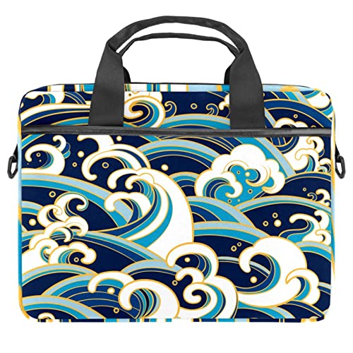 Sacoche pour ordinateur portable 13.3 pouces vagues de l'océan au café