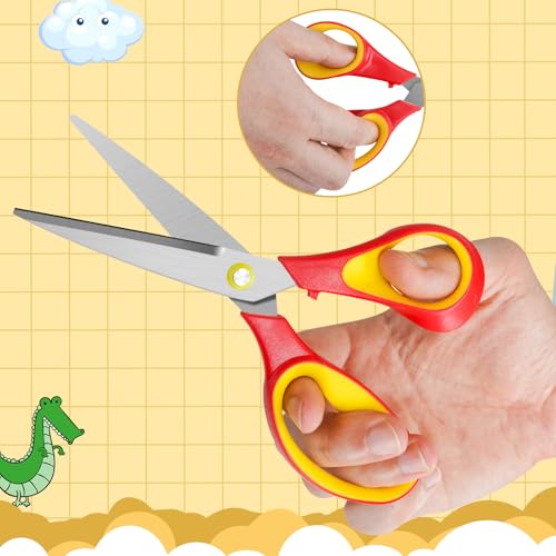 OneName 7" Student Scissors,Big Kids Scissors Ages 8-12 for School 3 Pack by OneName - Used condition - Image 4
