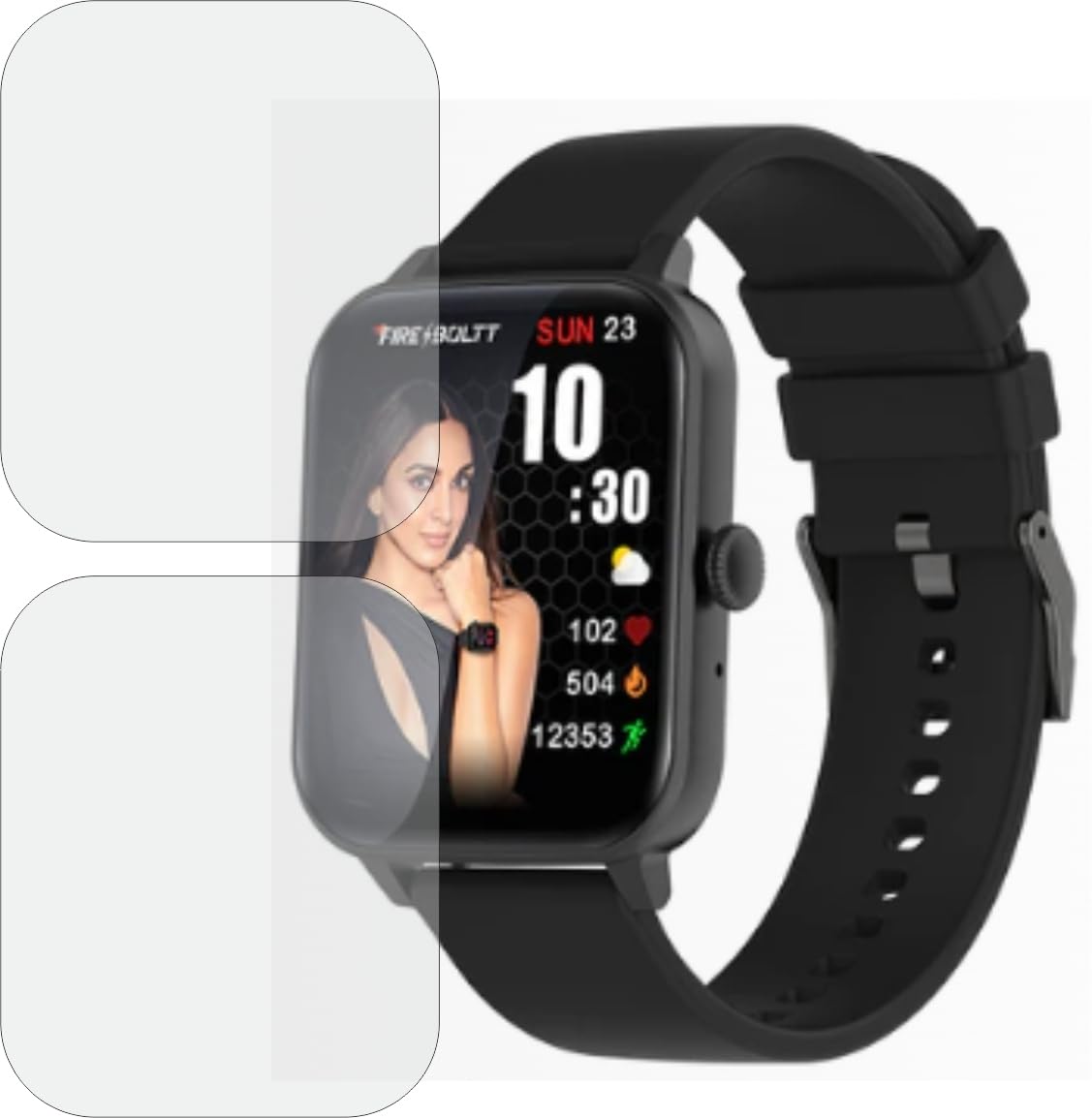 MOBLING Screen Protector Compatible With Fire Bolt Falcon Smartwatch, Full Coverage TPU Fiber Screen Guard not a Tempered Glass (Pack of 2) (B0CYWQG5K3) Amazon Price History, Amazon Price Tracker