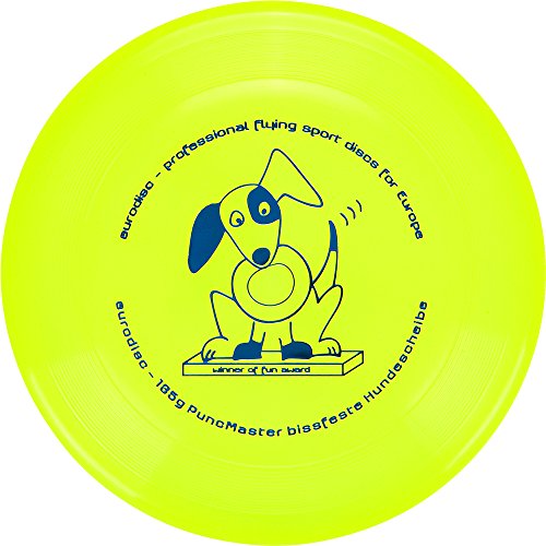 Eurodisc 135 g discdogging resistente a los pinchazos) Dog Frisbee puncmaster Fun Premio Amarillo