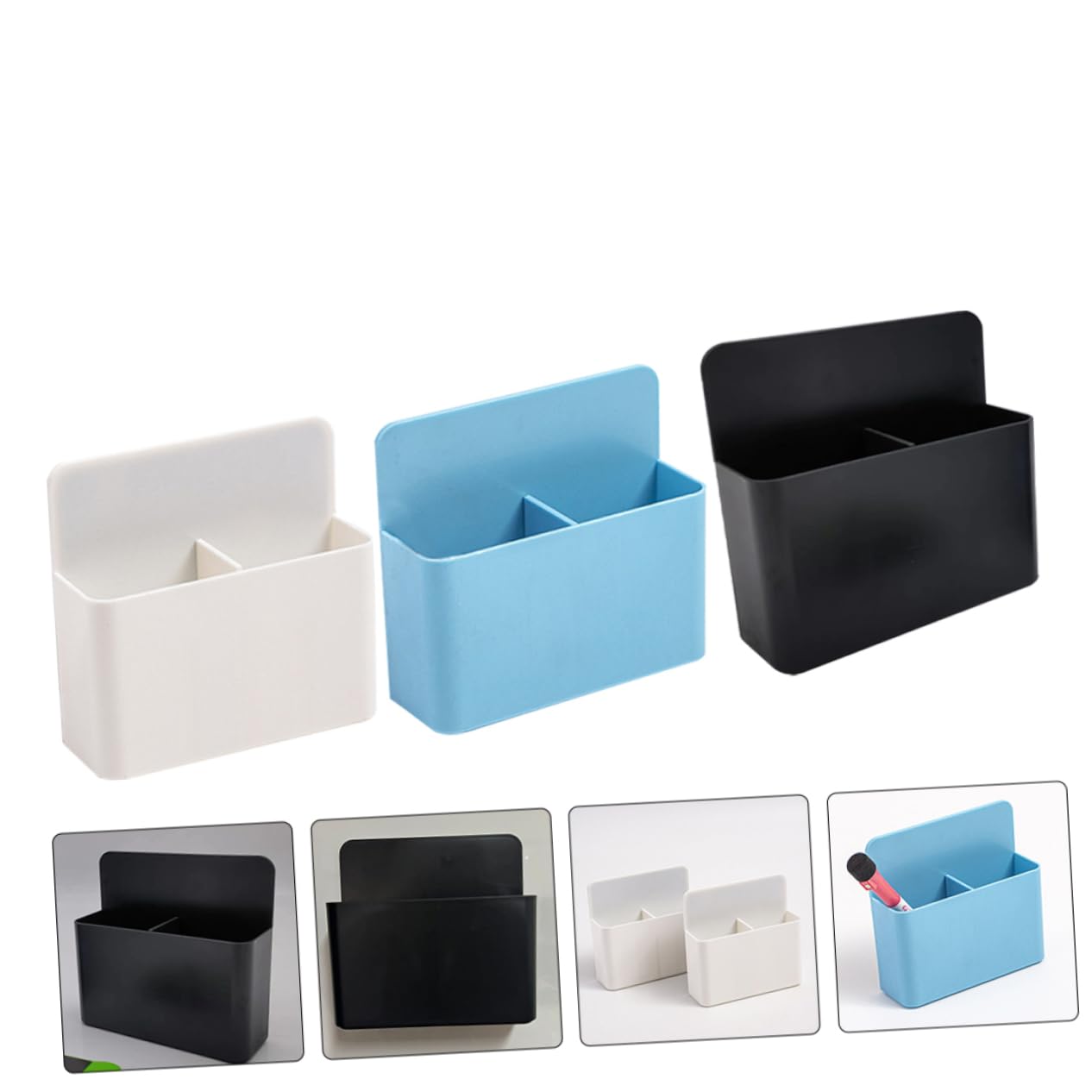 PLAFOPE Organizzatore Per Cancelleria Sules Da Scrivania 3 Pezzi Portapenne Magnetico Multifunzione Scatola Portapenne